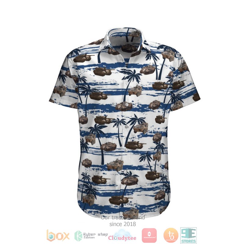 ASLAV and Leopard Blue Hawaiian Shirt