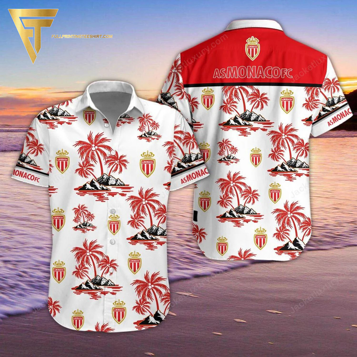 Atlanta Braves Coconut Tree Full Print Hawaiian Shirt