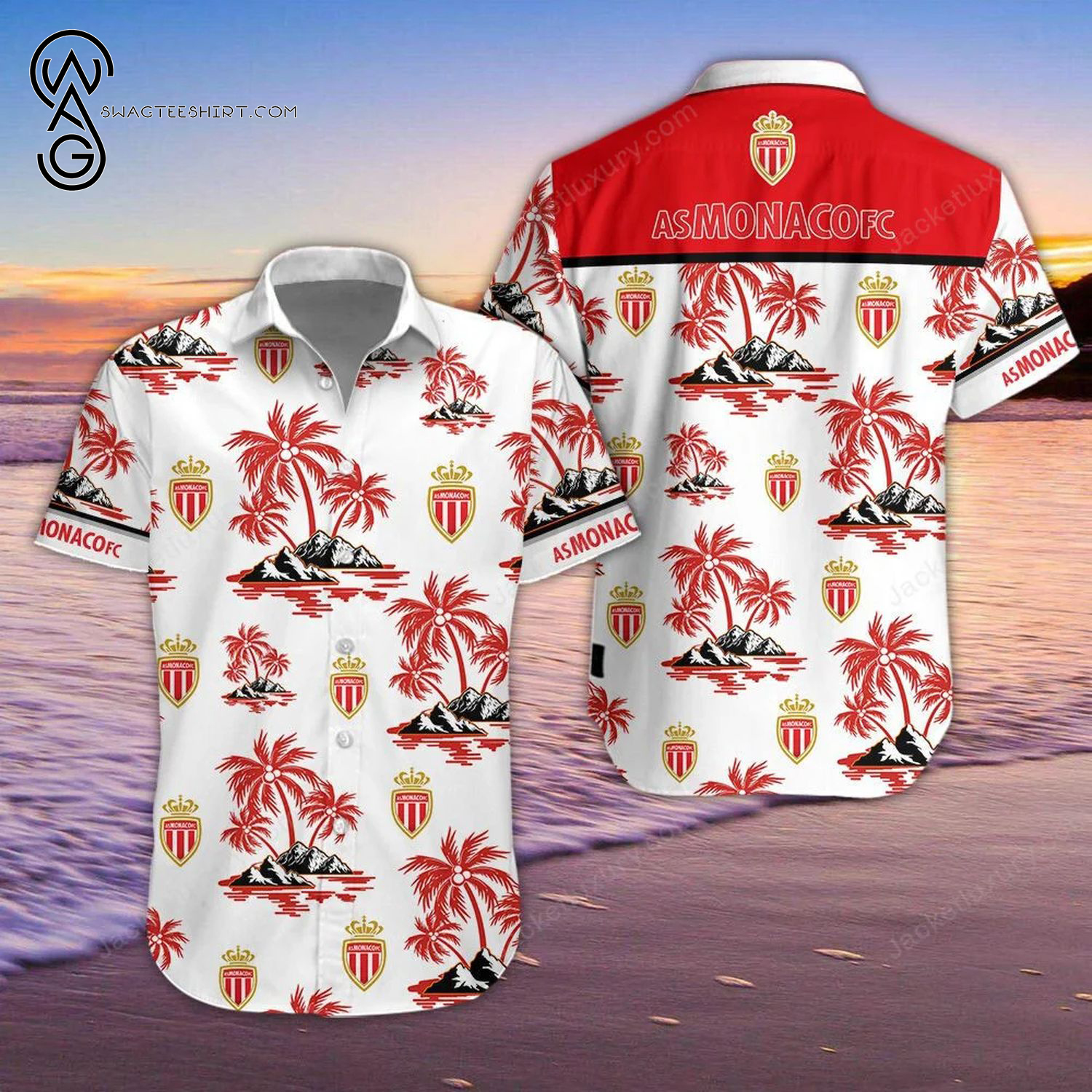 Association Sportive de Saint-Etienne Loire Summer Hawaiian Shirt