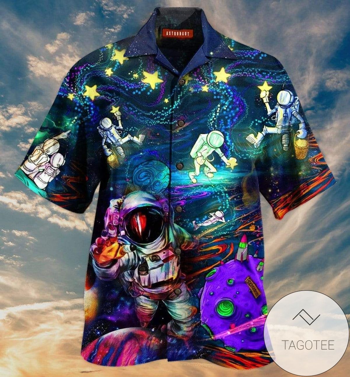 Astronaut Play Dj In The Space Hawaiian Shirts #dh