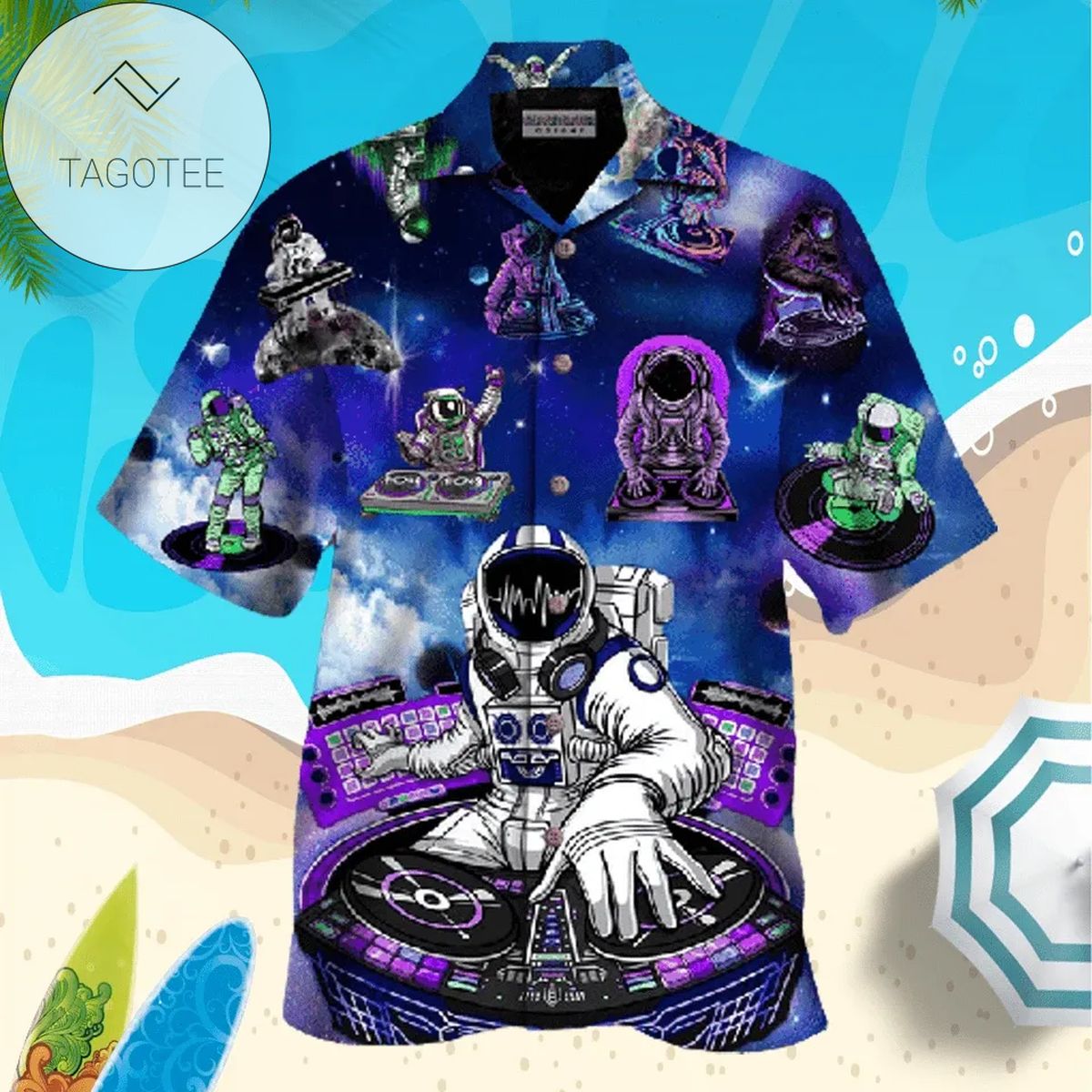 Astronaut Octopus In Space 2022 Authentic Hawaiian Shirts