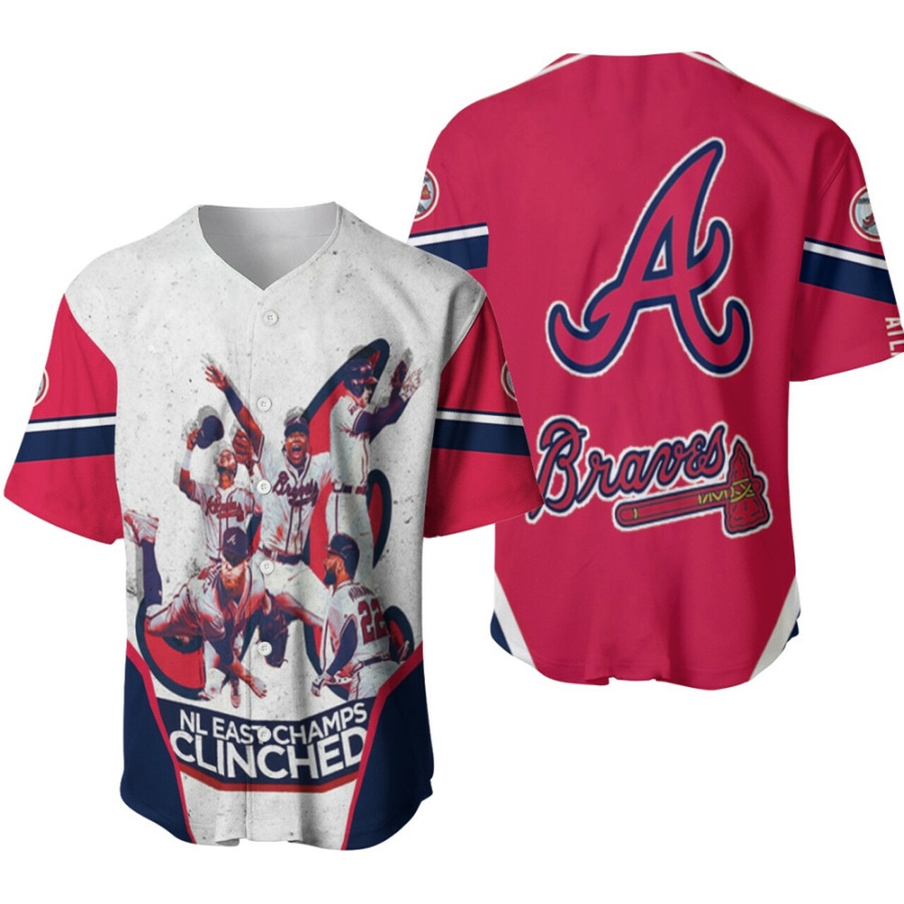 Atlanta braves the best team champions mlb baseball team jersey