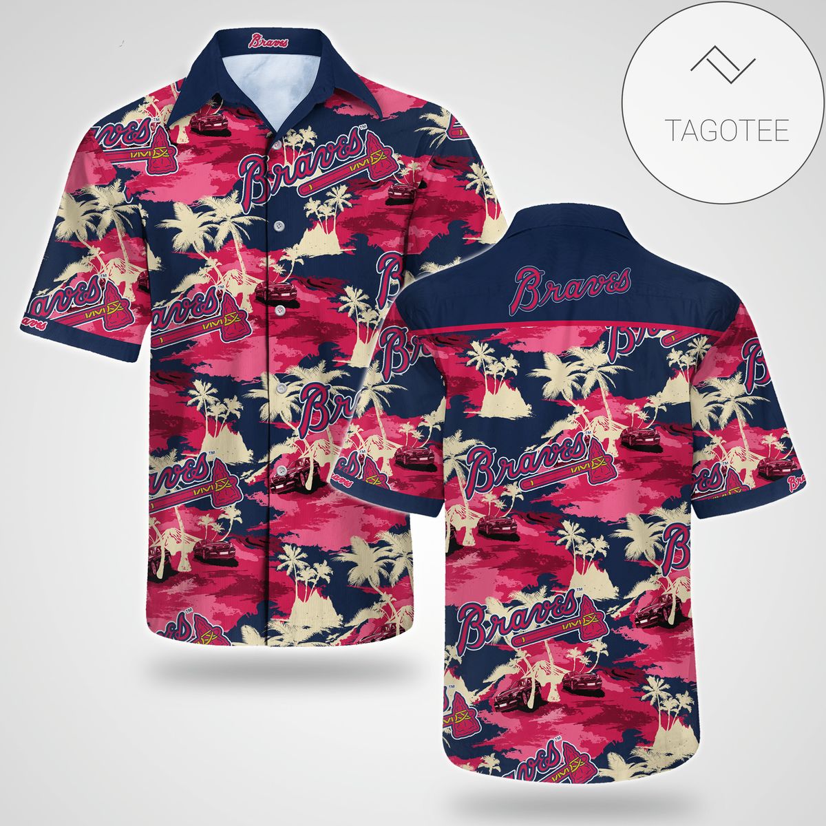 Atlanta Braves Tommy Bahama Hawaiian Shirt