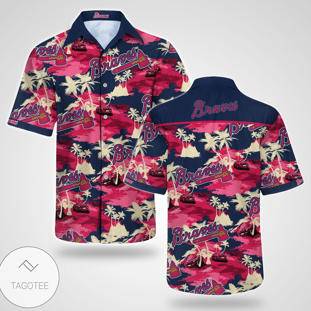 Atlanta Braves Tommy Bahama Authentic Hawaiian Shirt 2022