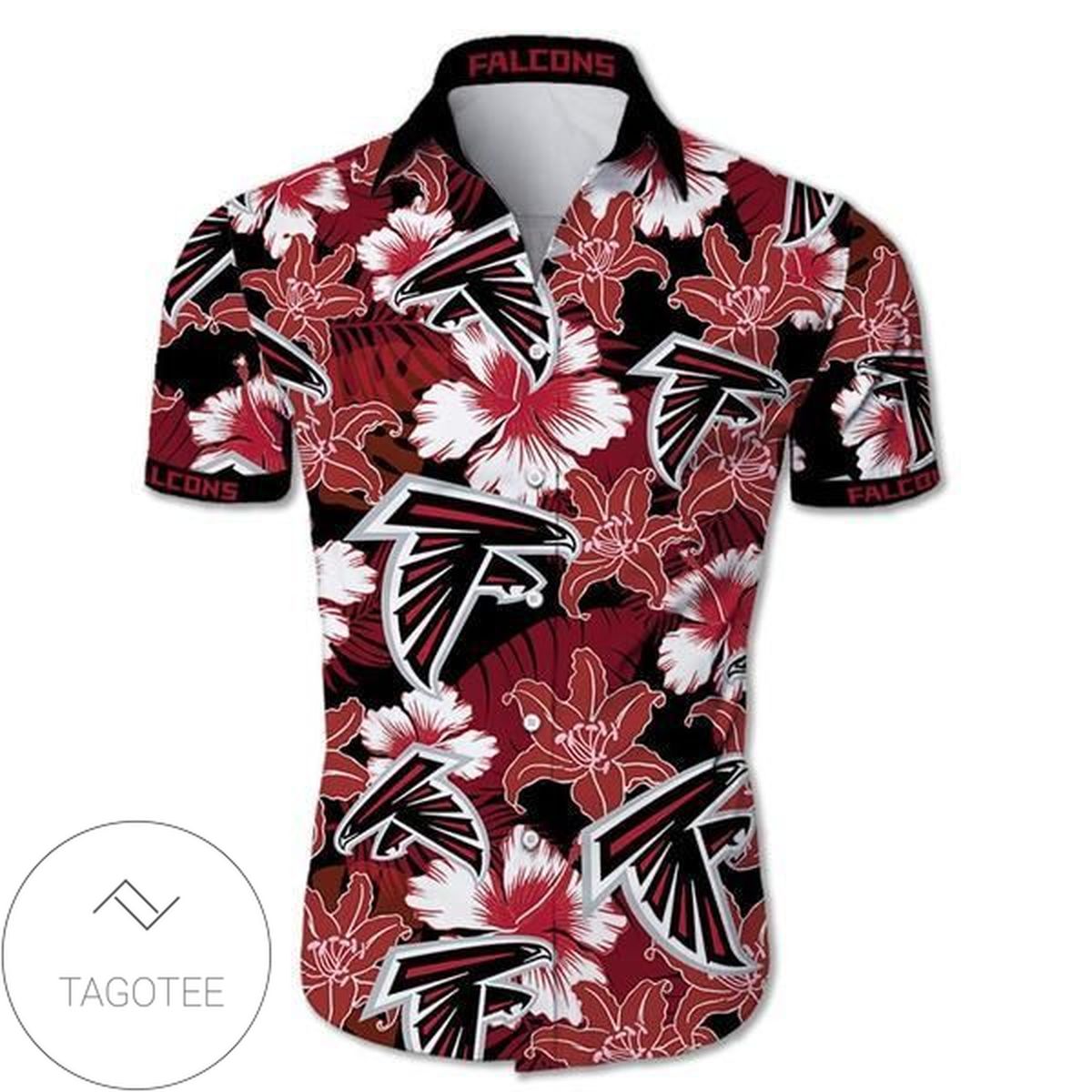 Atlanta Falcons Tropical Flower Authentic Hawaiian Shirt 2022