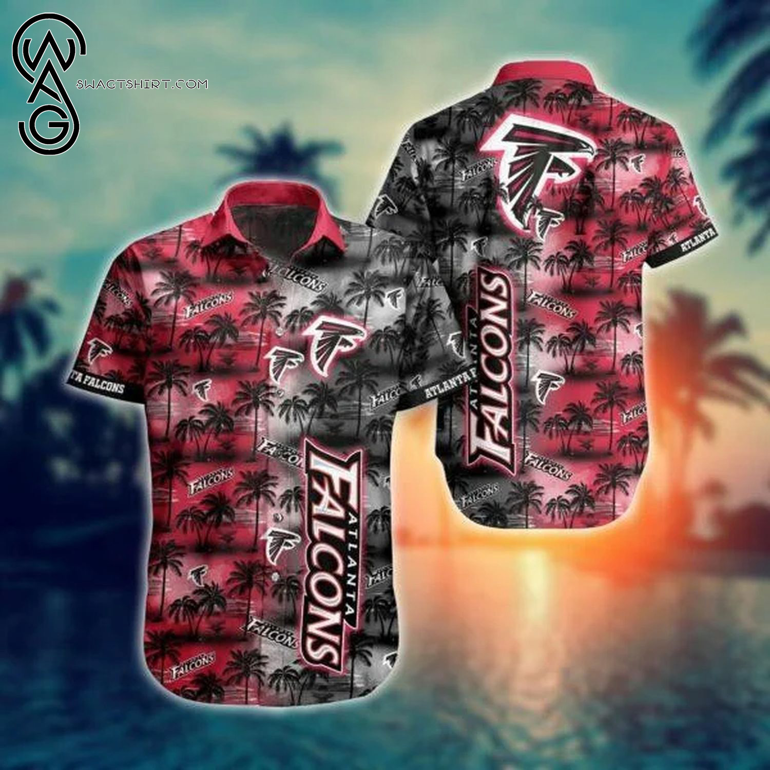 Atlanta Falcons Football Team Full Printing Hawaiian Shirt