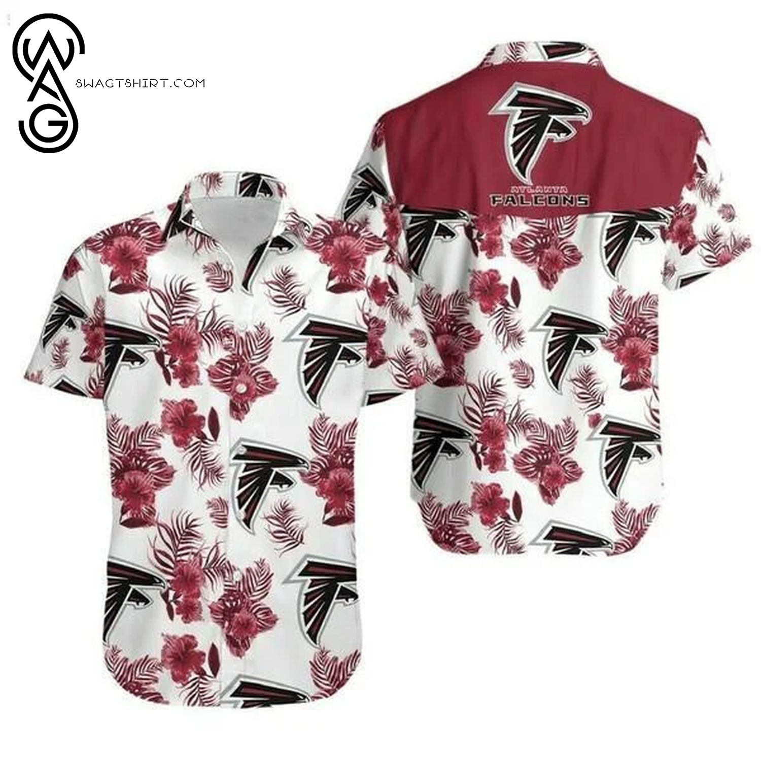 Atlanta Falcons Floral Tropical Full Print Hawaiian Shirt