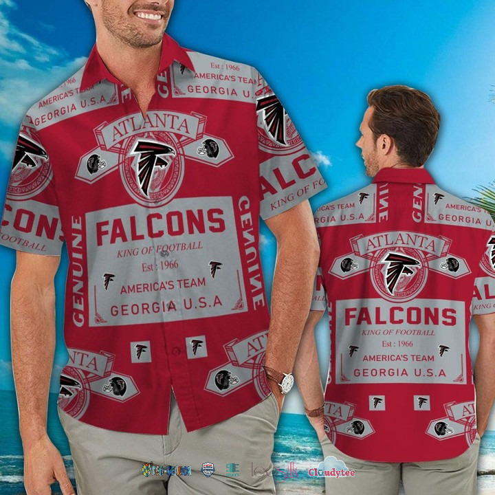 Atlanta Falcons Ocean Fishes Hawaiian Shirt Beach Short