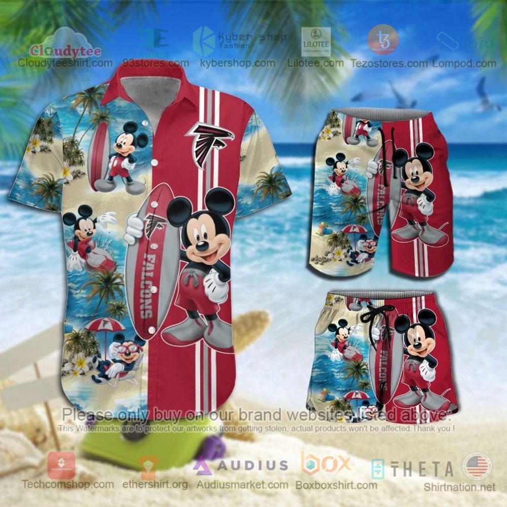 Atlanta Falcons Mickey Mouse NFL Hawaiian Shirt, Short