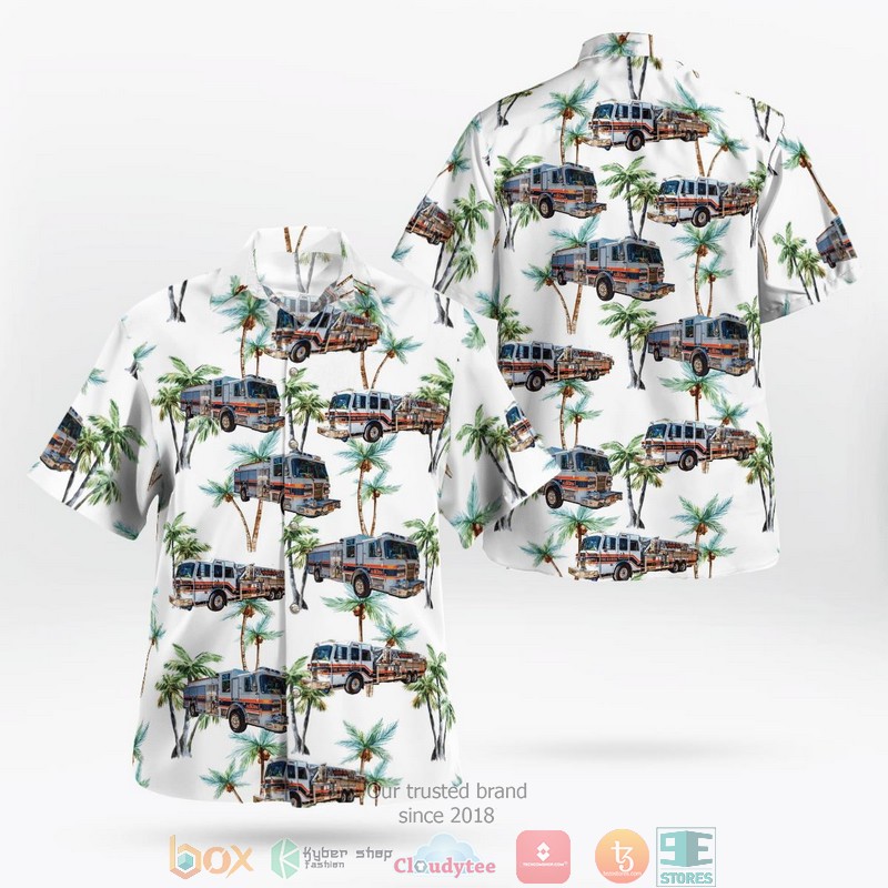 ATV Racing Duck ATV Car Palm Tree Theme Hawaiian Shirt