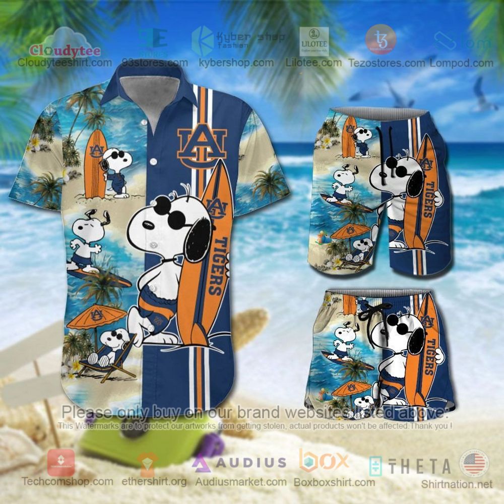 Auburn Tigers Hawaiian Shirt, Short