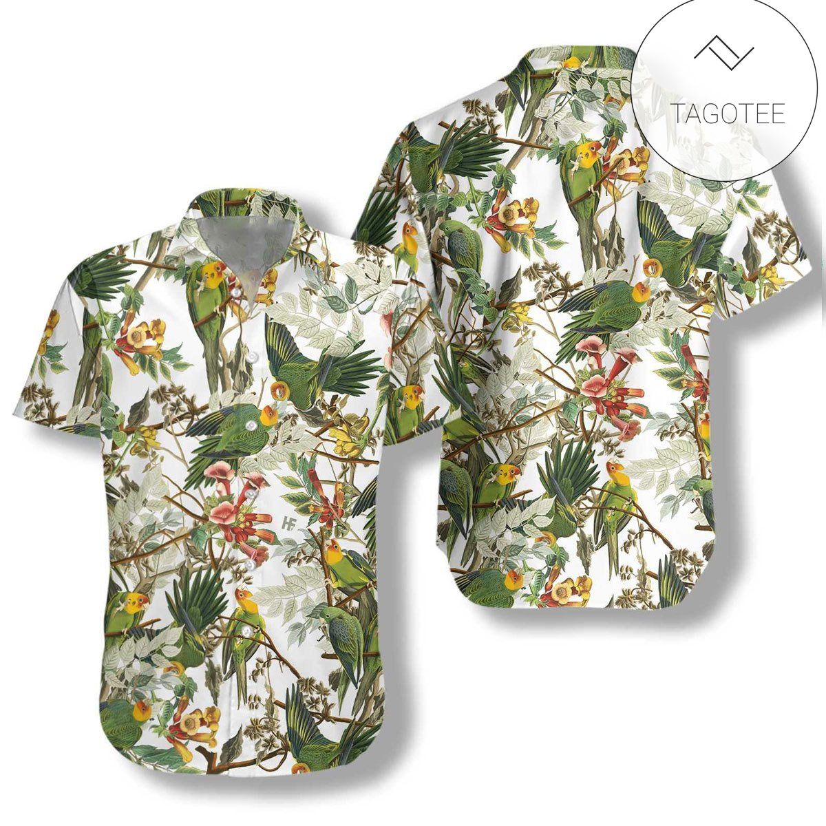 Aurora Orange Hawaiian Rayon Shirt