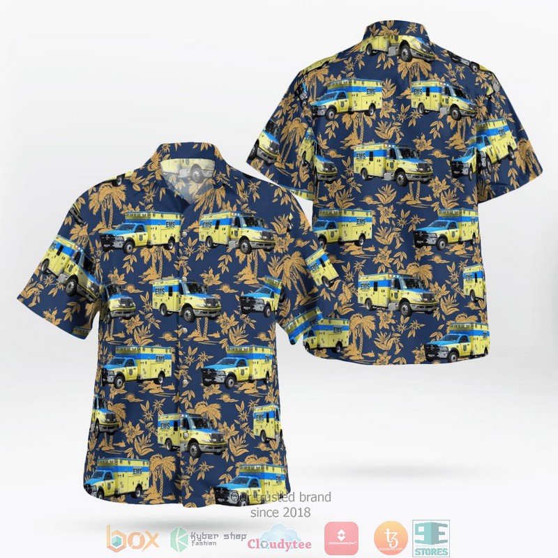 Aurora Fire Department Illinois Hawaiian shirt