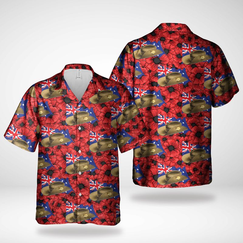 Australia ANZAC Day Remembering Day Tanks Hawaiian Shirt