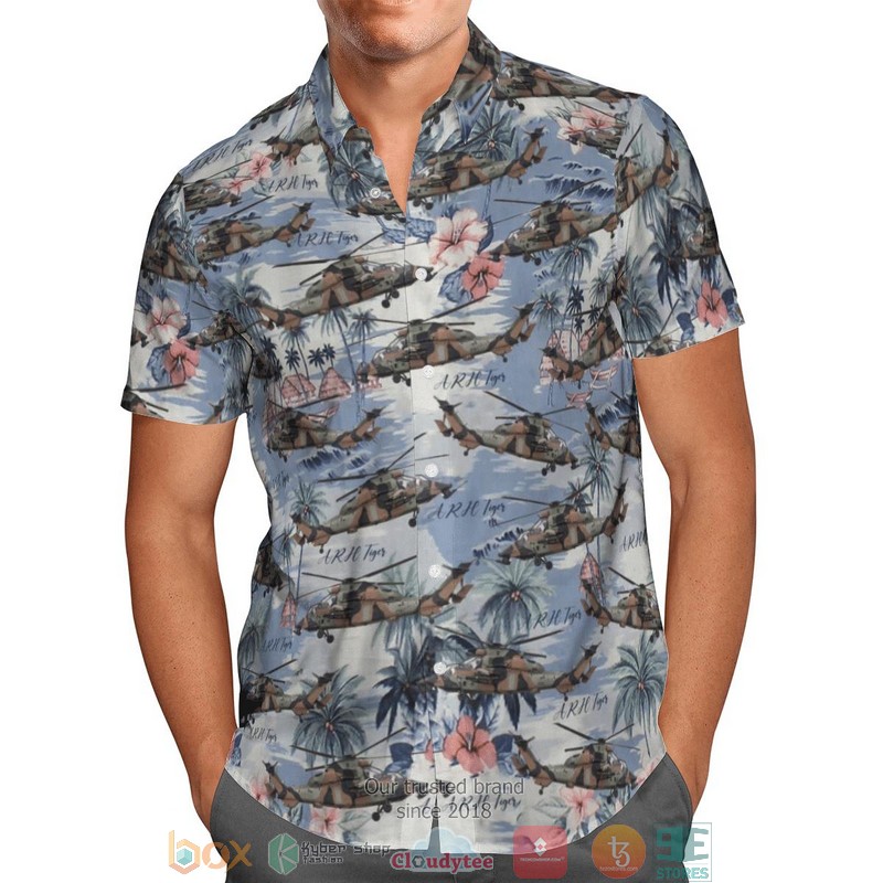 Australia Army ARH Tiger Short Sleeve Hawaiian Short Sleeve Hawaiian shirt, short