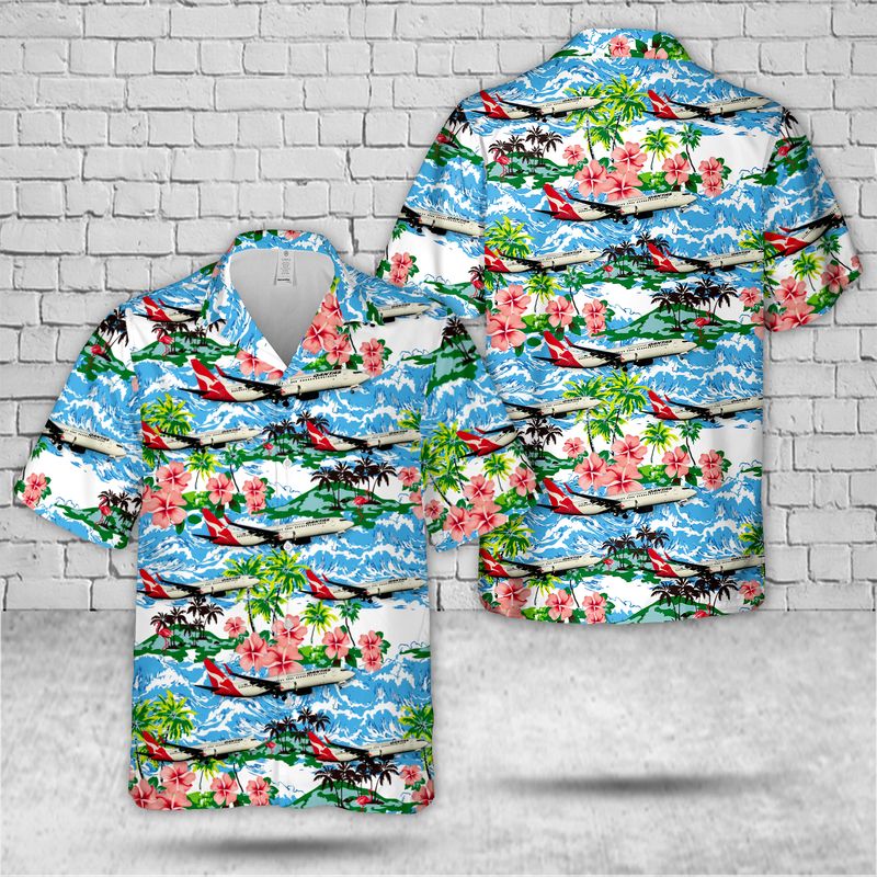 Australia Qantas Jetconnect Boeing 737-476 Hawaiian Shirt