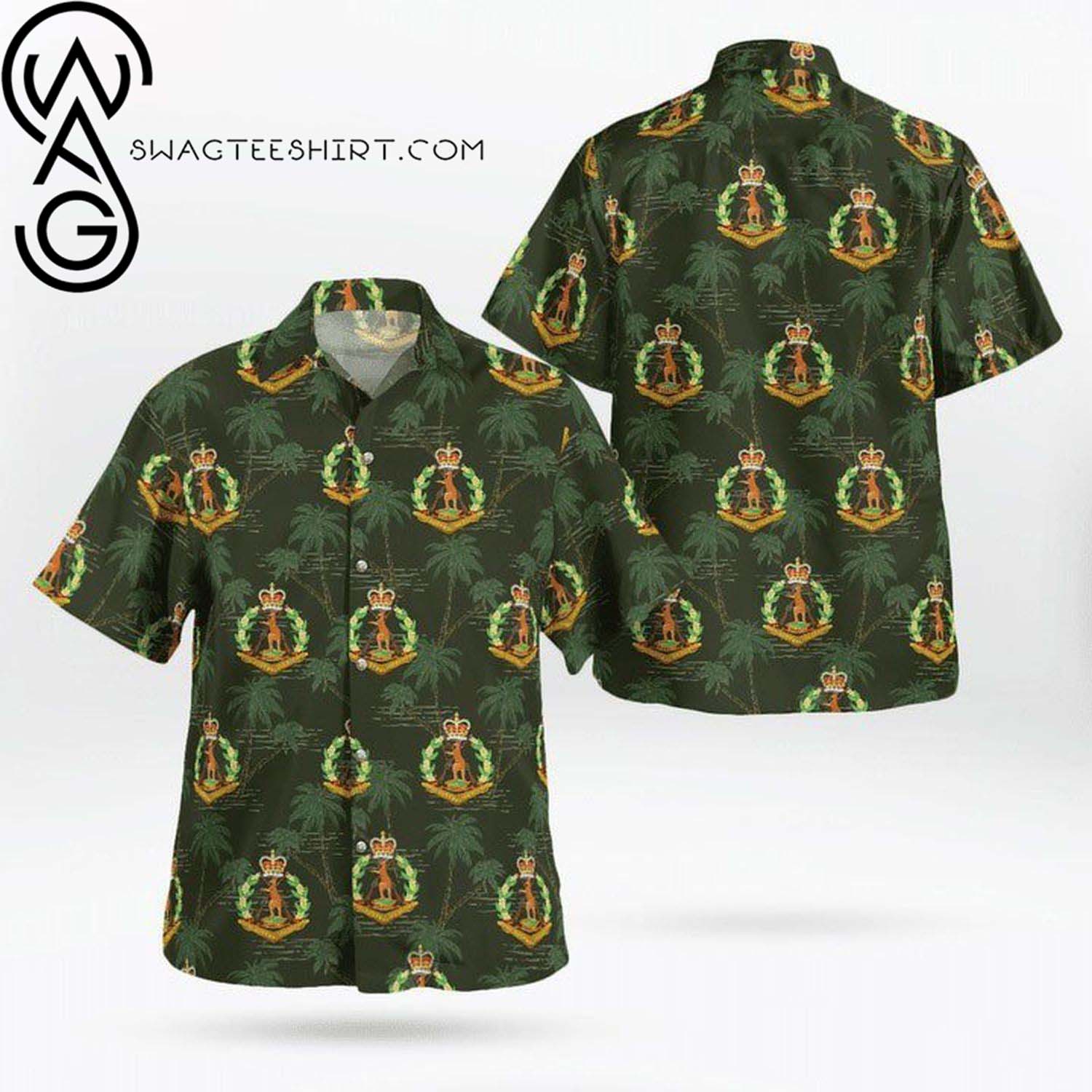 ATV Racing Duck Palm Tree Theme Full Printing Hawaiian Shirt