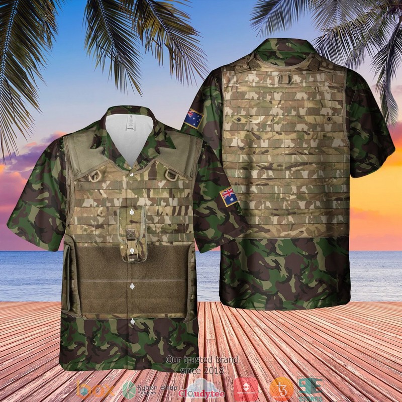 Australian Army Tactical Vest Short Sleeve Hawaiian Shirt