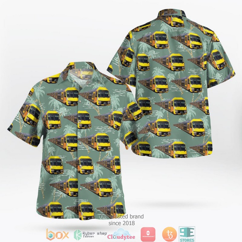 Australian Sydney Trains B Sets Suburban Passenger Hawaiian Shirt