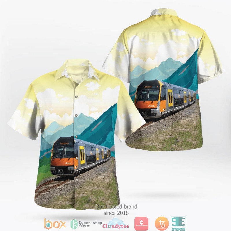 Australian Sydney Trains B Sets Suburban Passenger Hawaiian Shirt