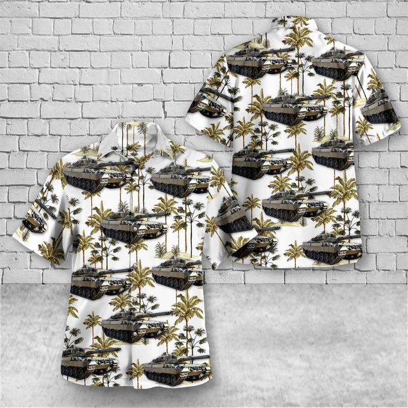 Austrian Army Leopard 2A4 Hawaiian Shirt