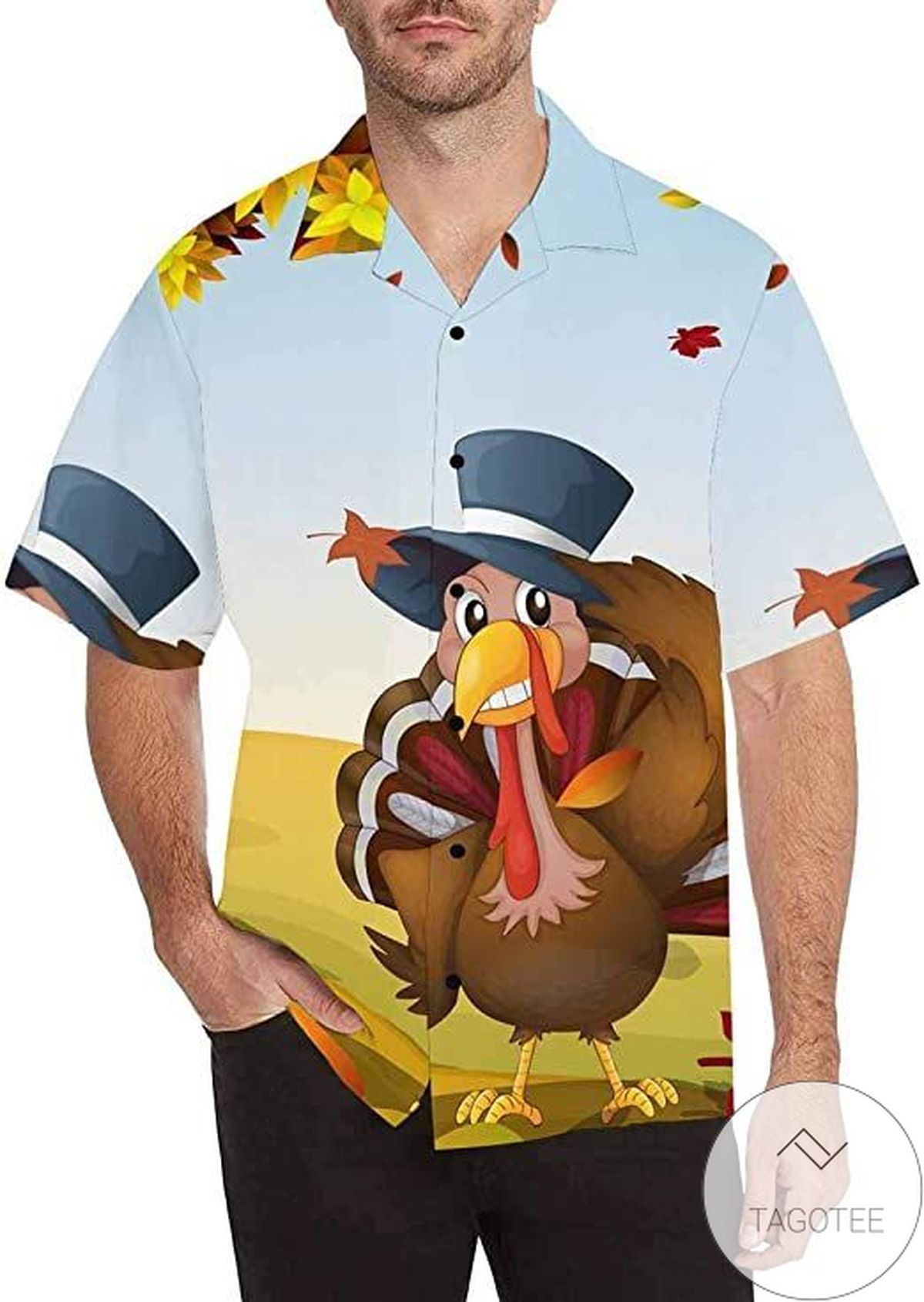 Autumn Cute Turkey Birds Hawaiian Shirt