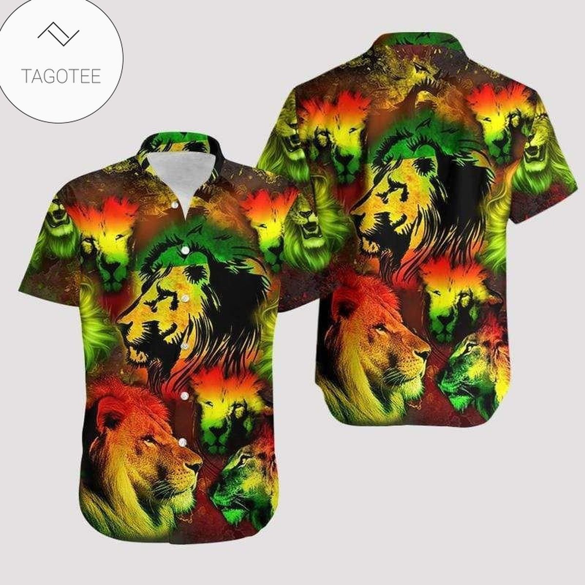 Awesome 3d Moose Hawaiian Aloha Shirts V