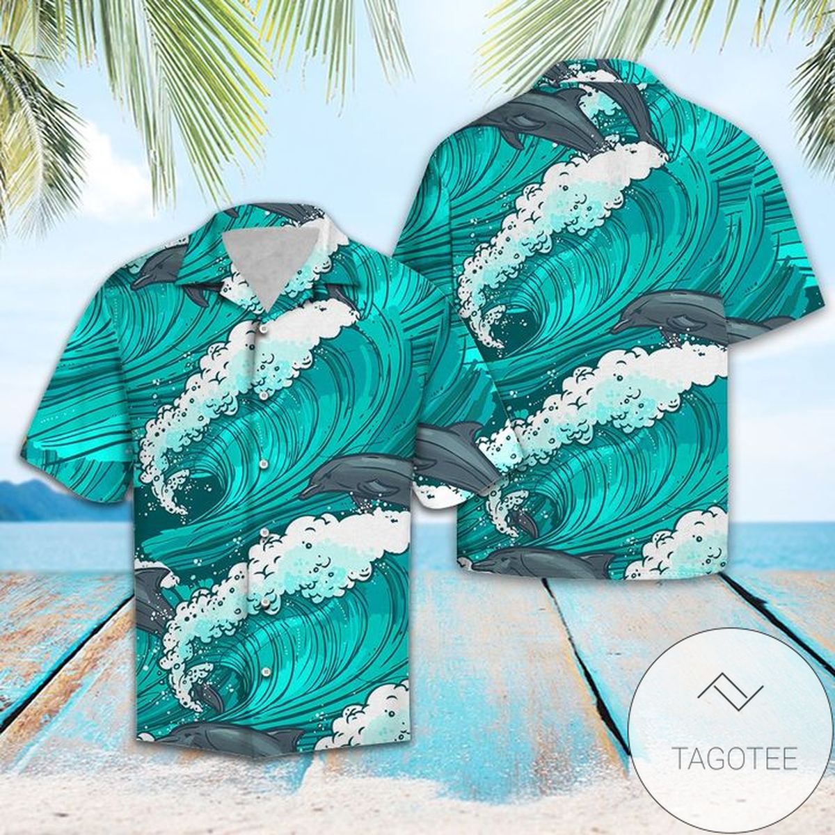 Awesome Dolphin Tropical Hawaiian Shirt Summer Button Up Shirt For Men Latest Shirt 2020