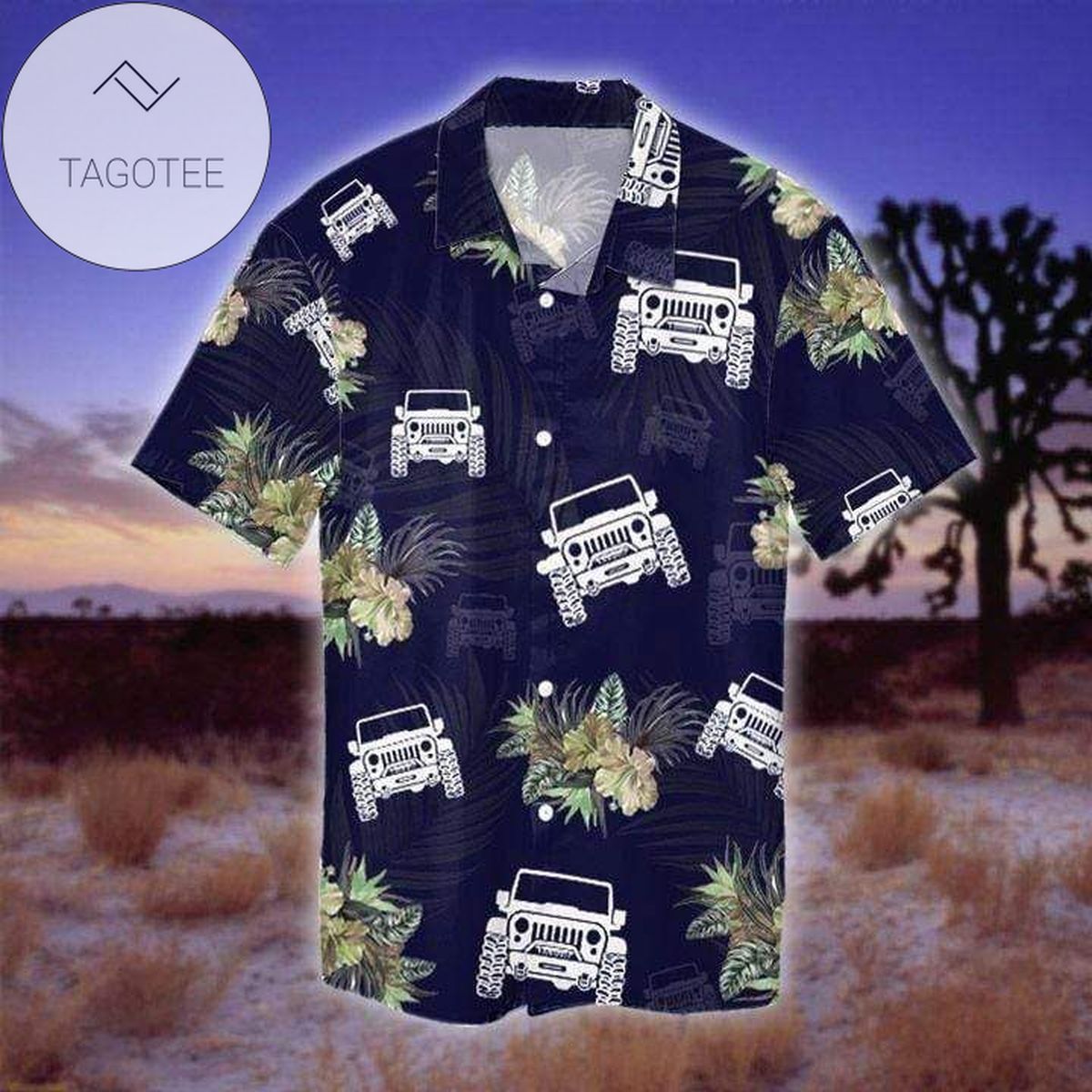 Awesome Jeep Vintage Map Compass 2022 Authentic Hawaiian Shirts