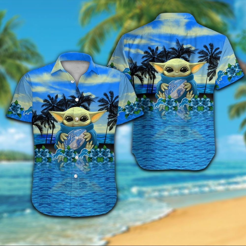 Baby Yoda hug Captain Morgan 3d Hawaiian Shirt