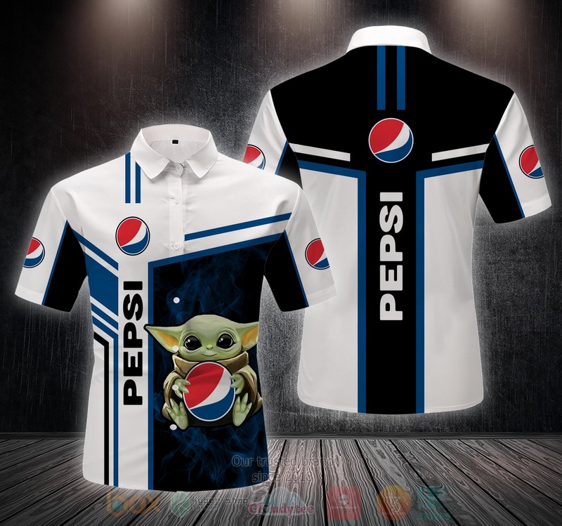 Baby Yoda hug Pepsi Hawaiian shirt