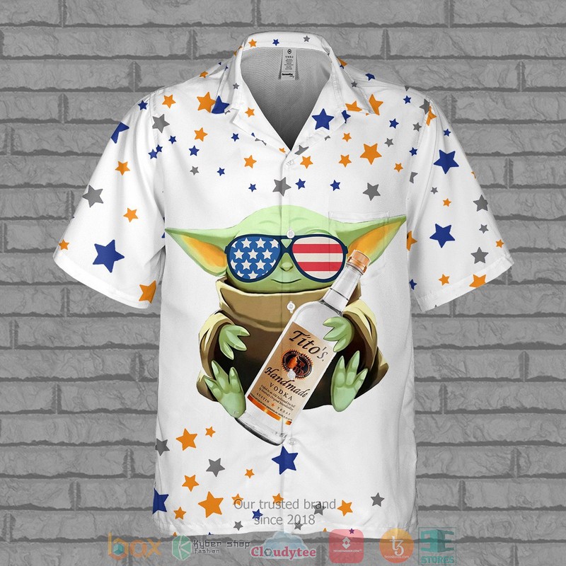 Baby Yoda hug Ups Hawaiian shirt