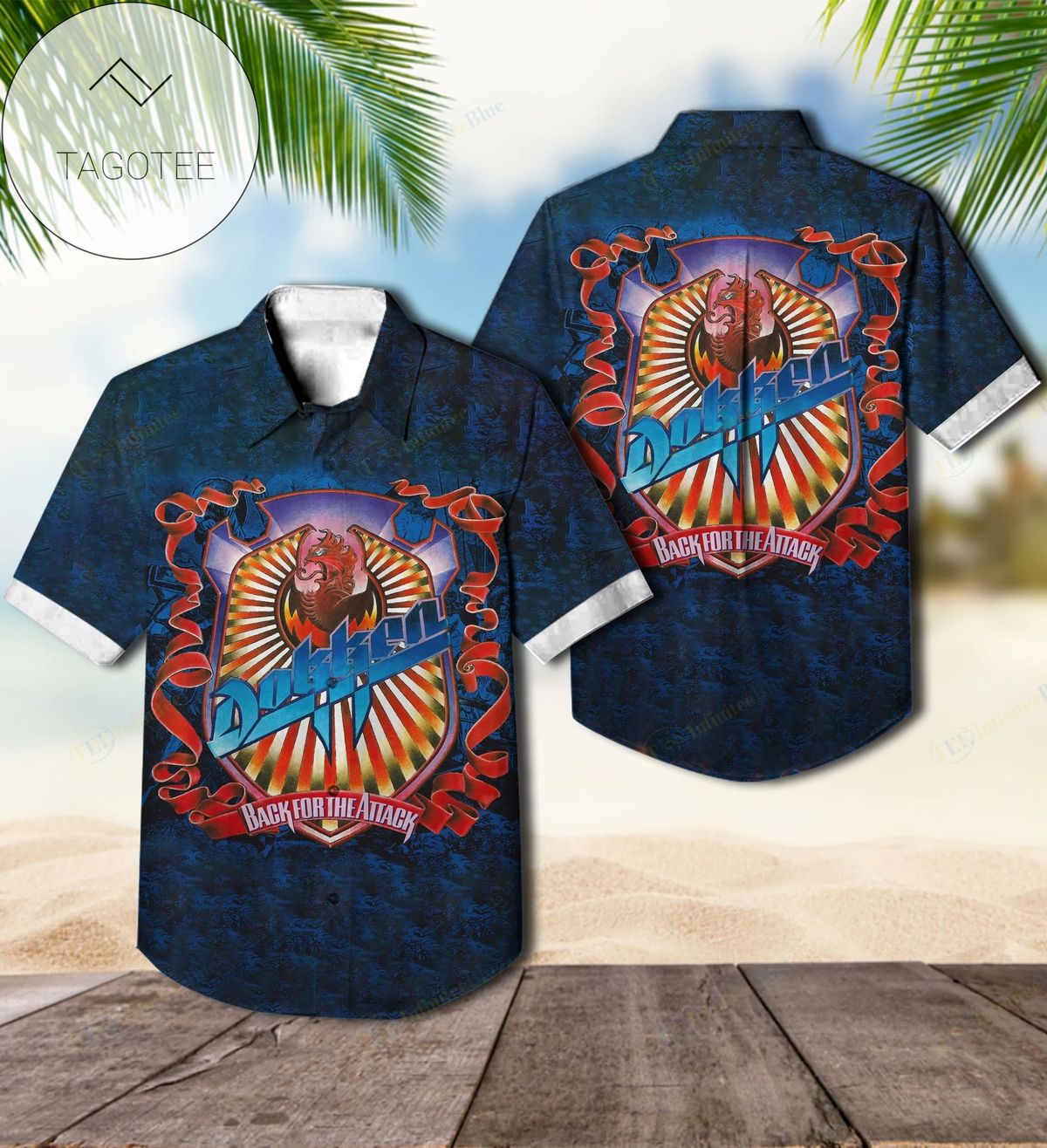 Back The Blue German Shepherd Hawaiian Shirt