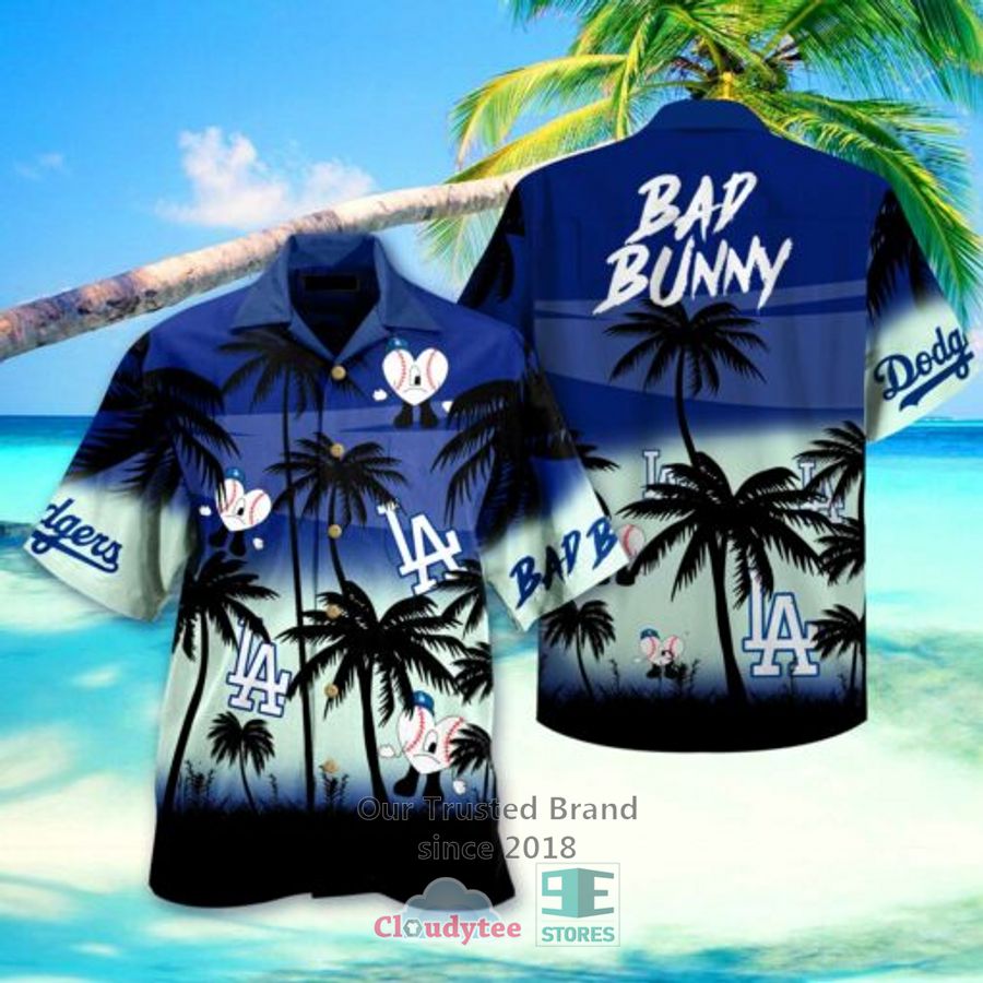 Bad Bunny Los Angeles Dodgers Hawaiian Shirt