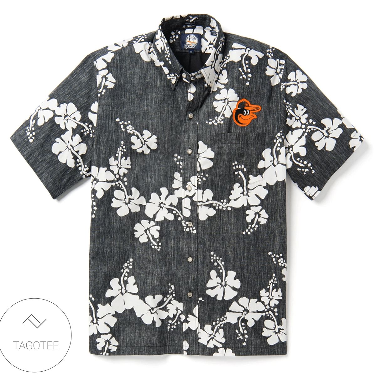 Baltimore Orioles All Over Print Summer Short Sleeve Hawaiian Beach Shirt