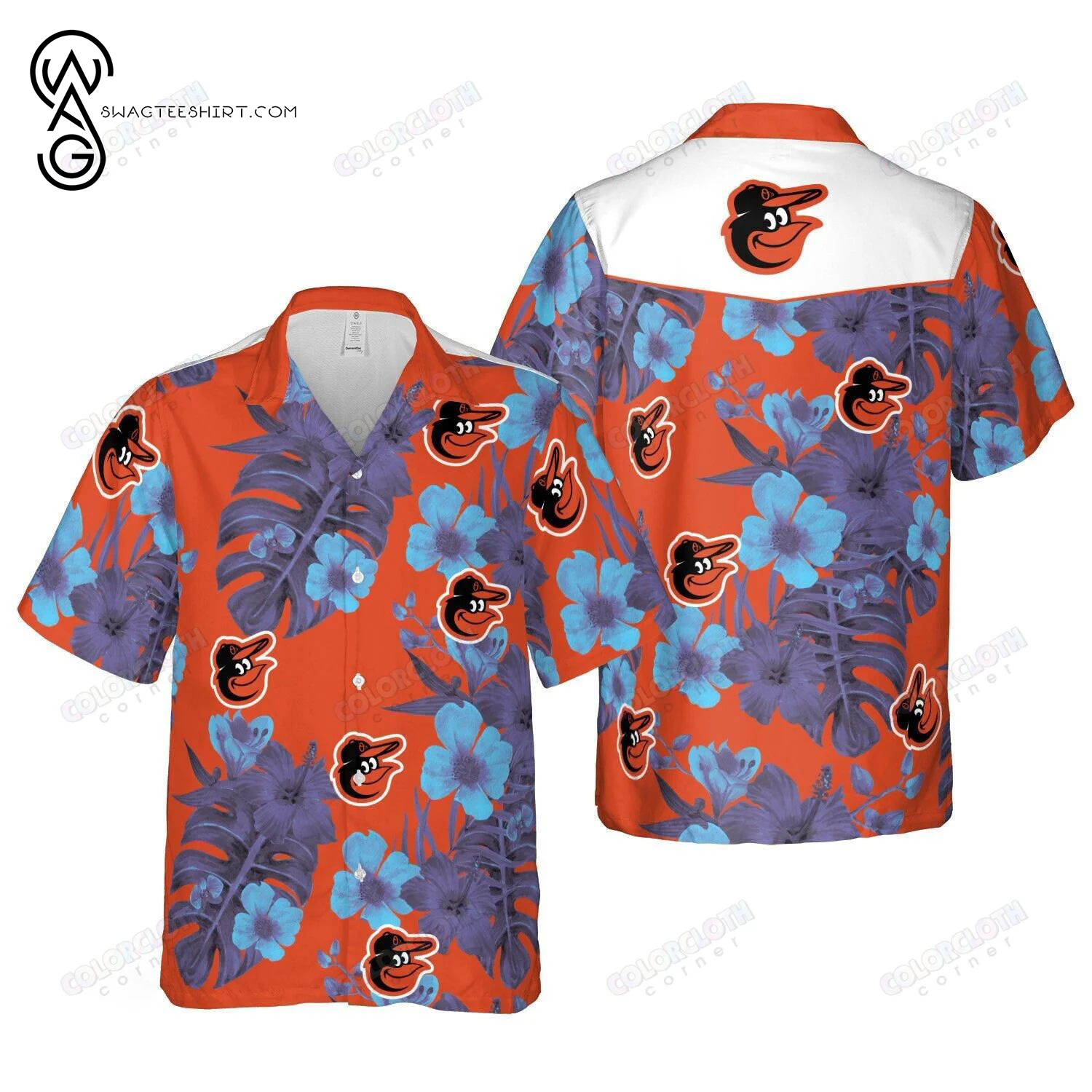 Baltimore Orioles Baseball Team Summer Hawaiian Shirt