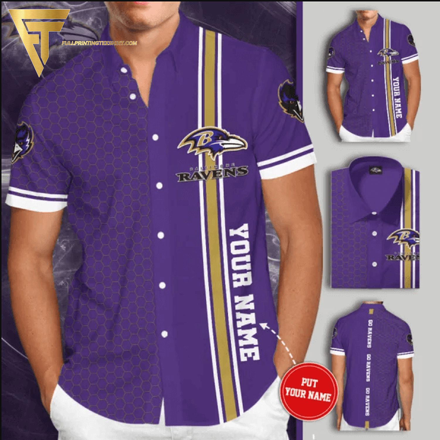 Baltimore Ravens Football Lover Summer Hawaiian Shirt