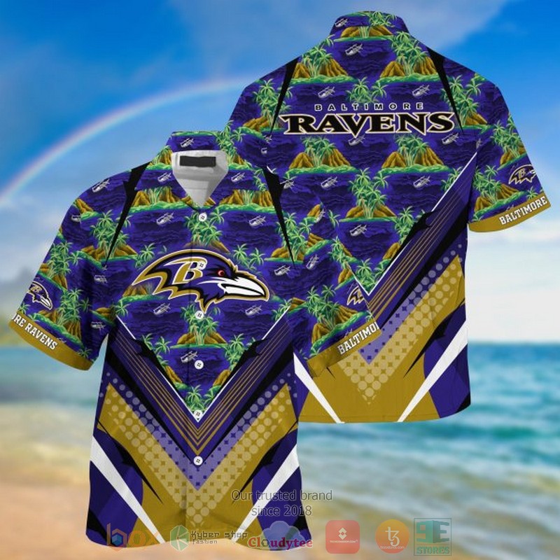 Baltimore Ravens Snoopy NFL Hawaiian Shirt, Short