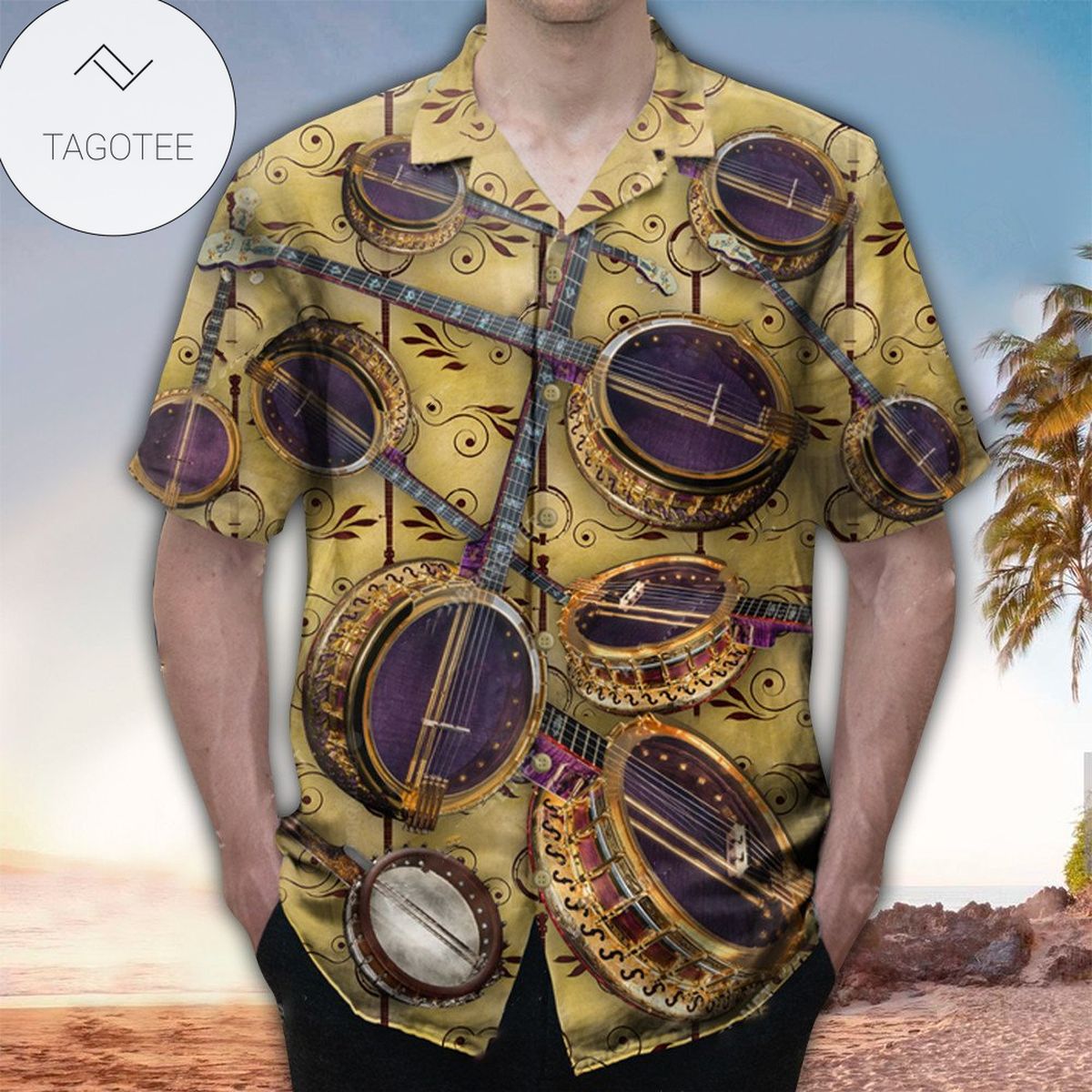 Banjo Hawaiian Shirt Banjo Shirt For Banjo Lover