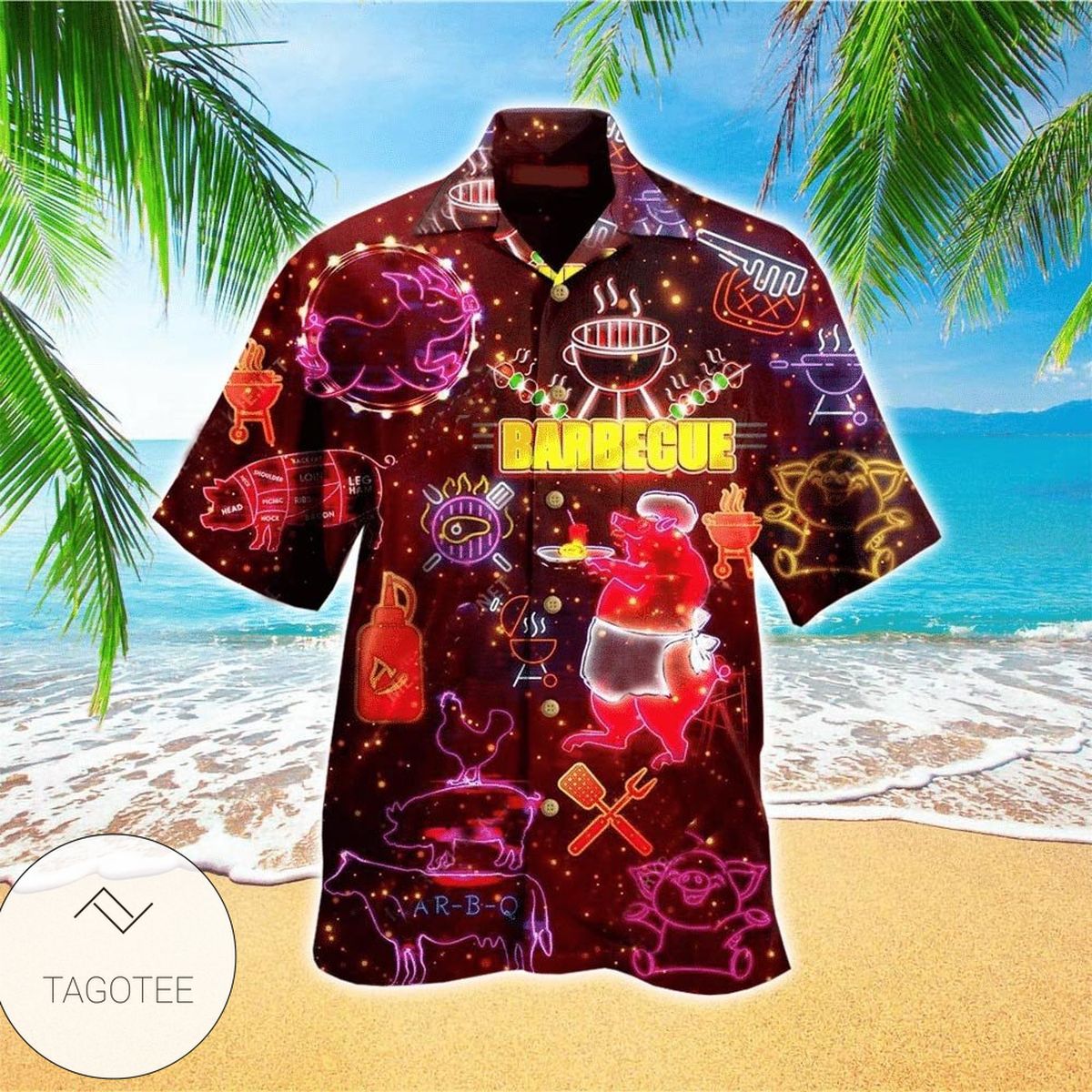 Barber Skull Real Men Go To Real Barbers For Men And Women Graphic Print Short Sleeve Hawaiian Casual Shirt