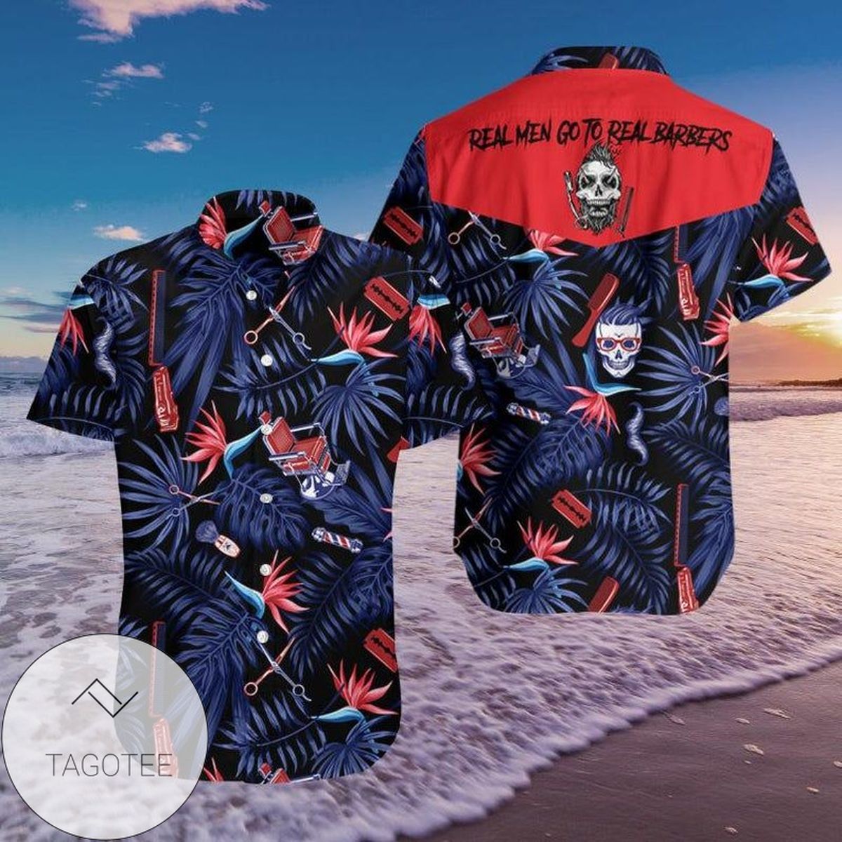 Barber Pole Hawaiian Shirt