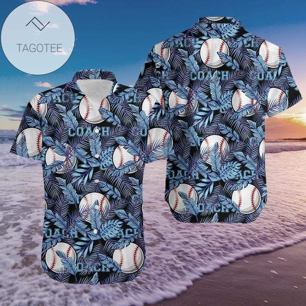 Baseball Black Hawaiian Aloha Shirts 149dh