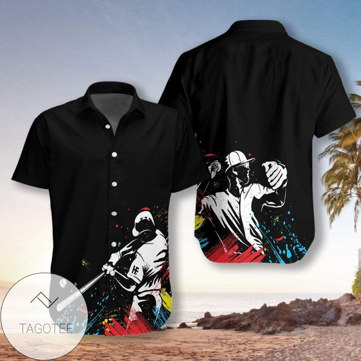 Baseball Pitching Grips Hawaiian Shirts #h