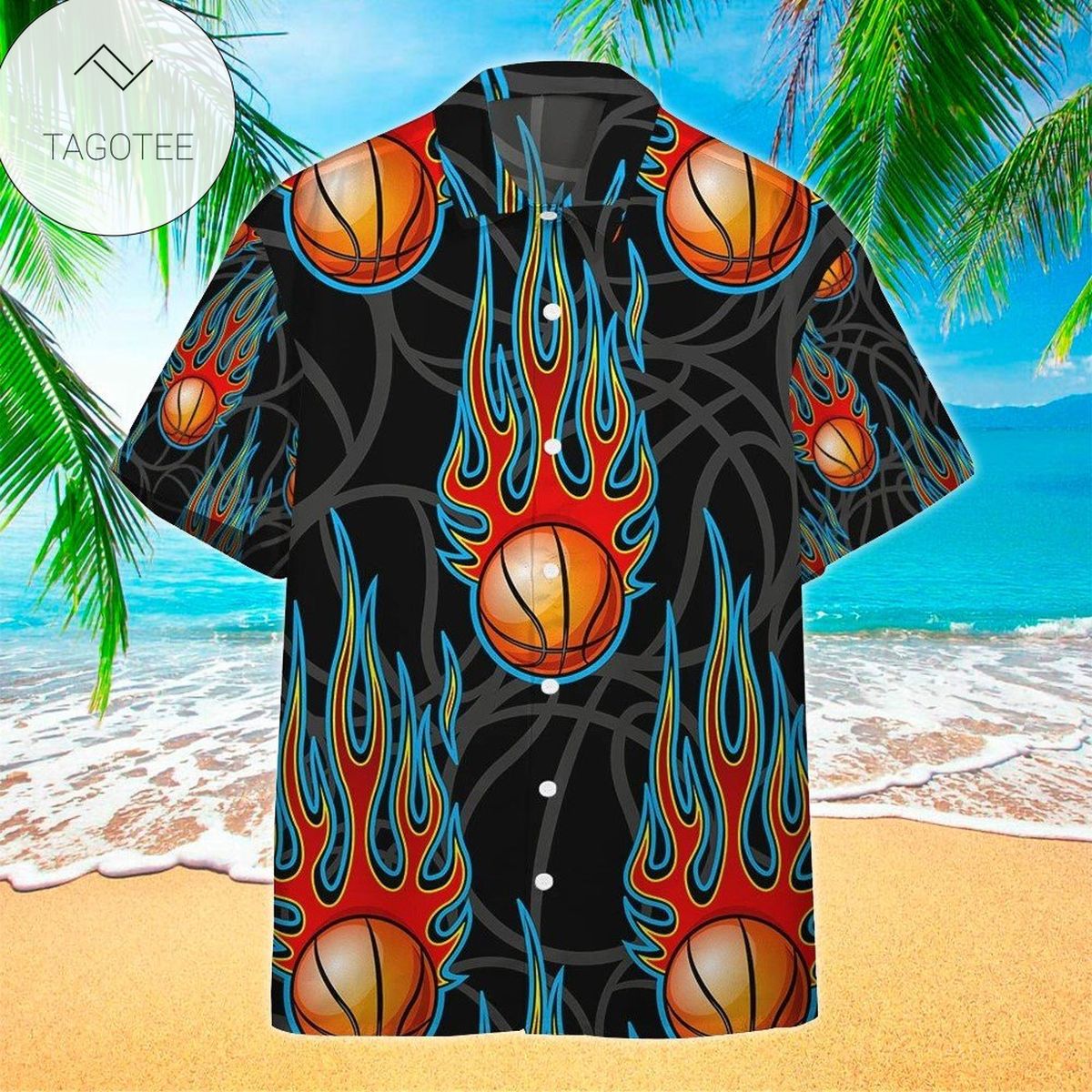 Basketball Hawaiian Shirt Basketball Button Up Shirt