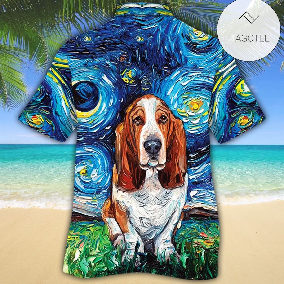 Basset Hound Aloha Shirt Hawaiian Shirt For Dog Lovers