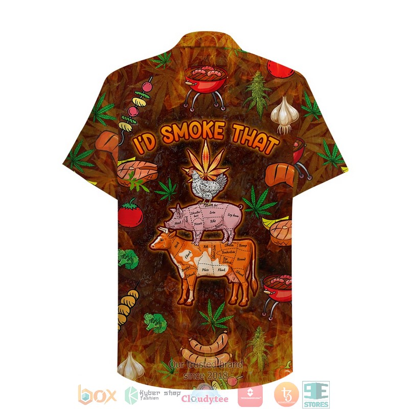 Bbq Id Smoke That Hq Hawaiian Shirt