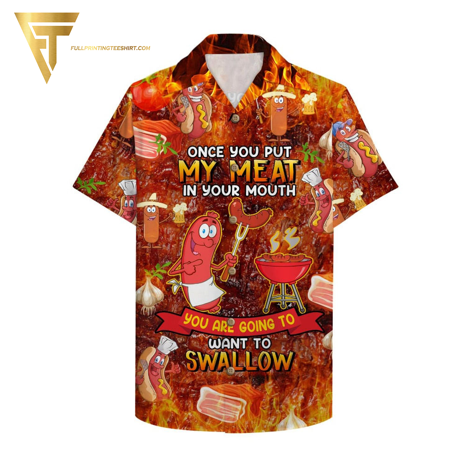 BBQ I’d Smoke That Full Printing Hawaiian Shirt