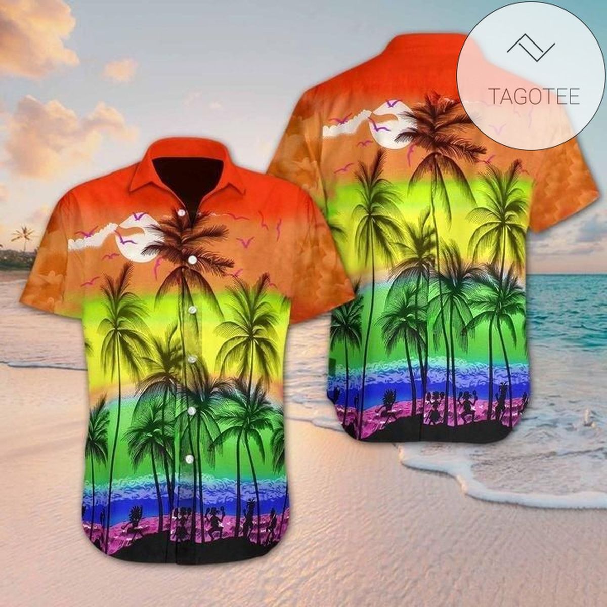 Beach Hawaii Dachshund Hawaiian Shirt