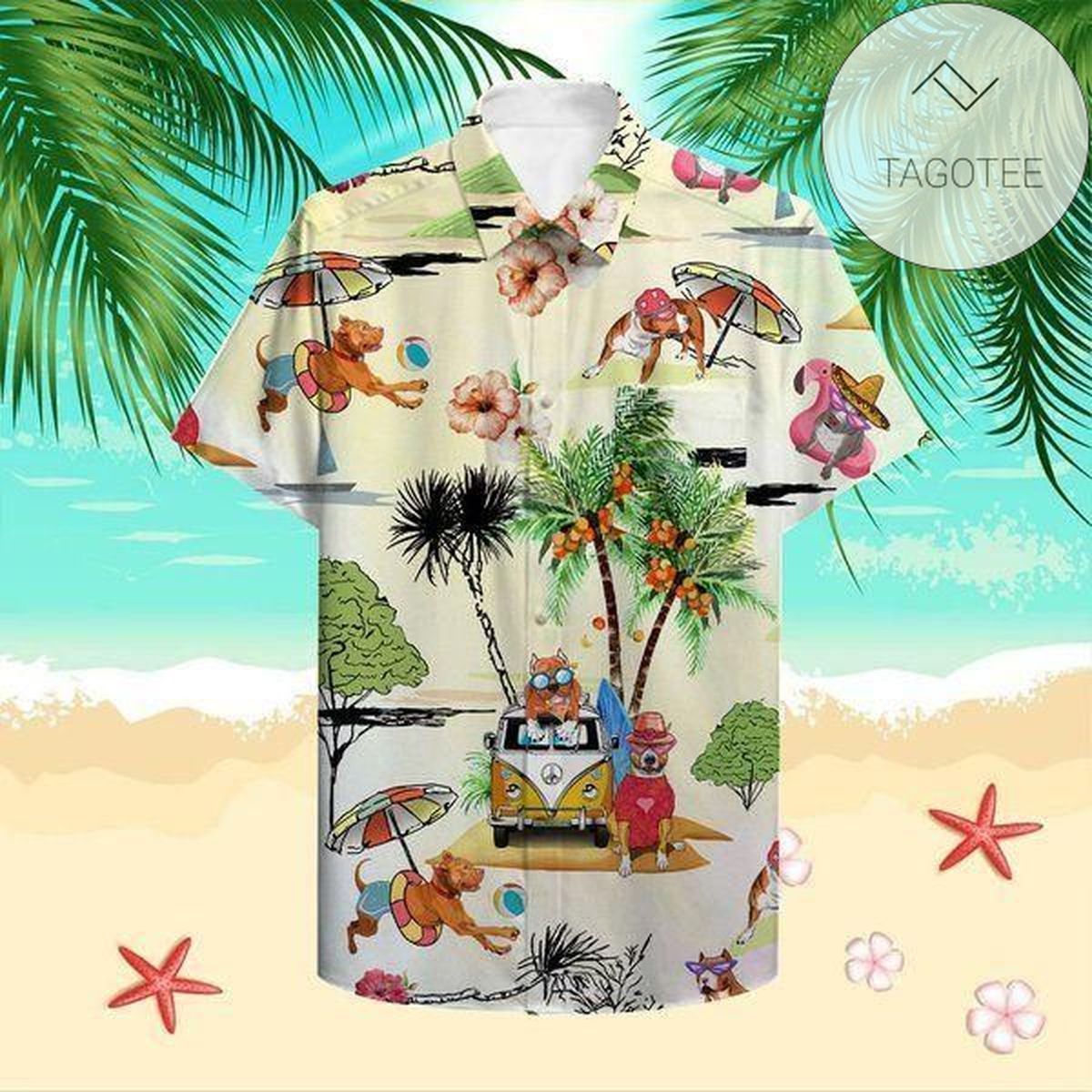 Beach Party Tropical Flamingo Hawaiian Shirt