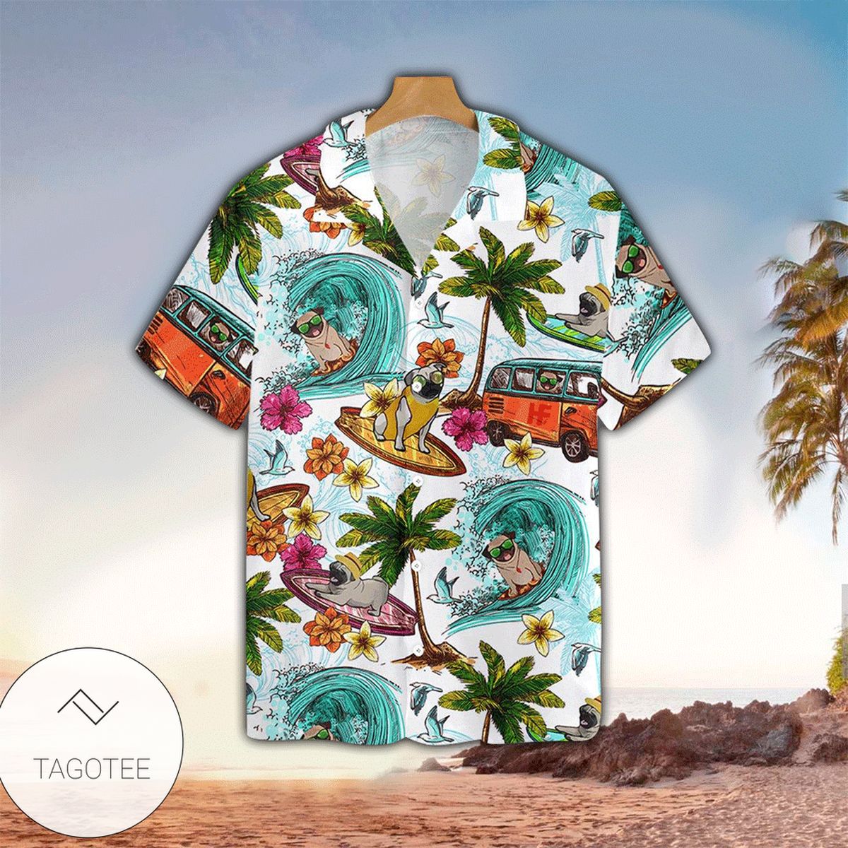 Beach Shirt Find French Bulldog Mandala Hawaiian Shirt